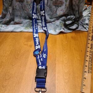 Disneyland Travel 50th Anniversary Lanyard With 50yr Pin Rare